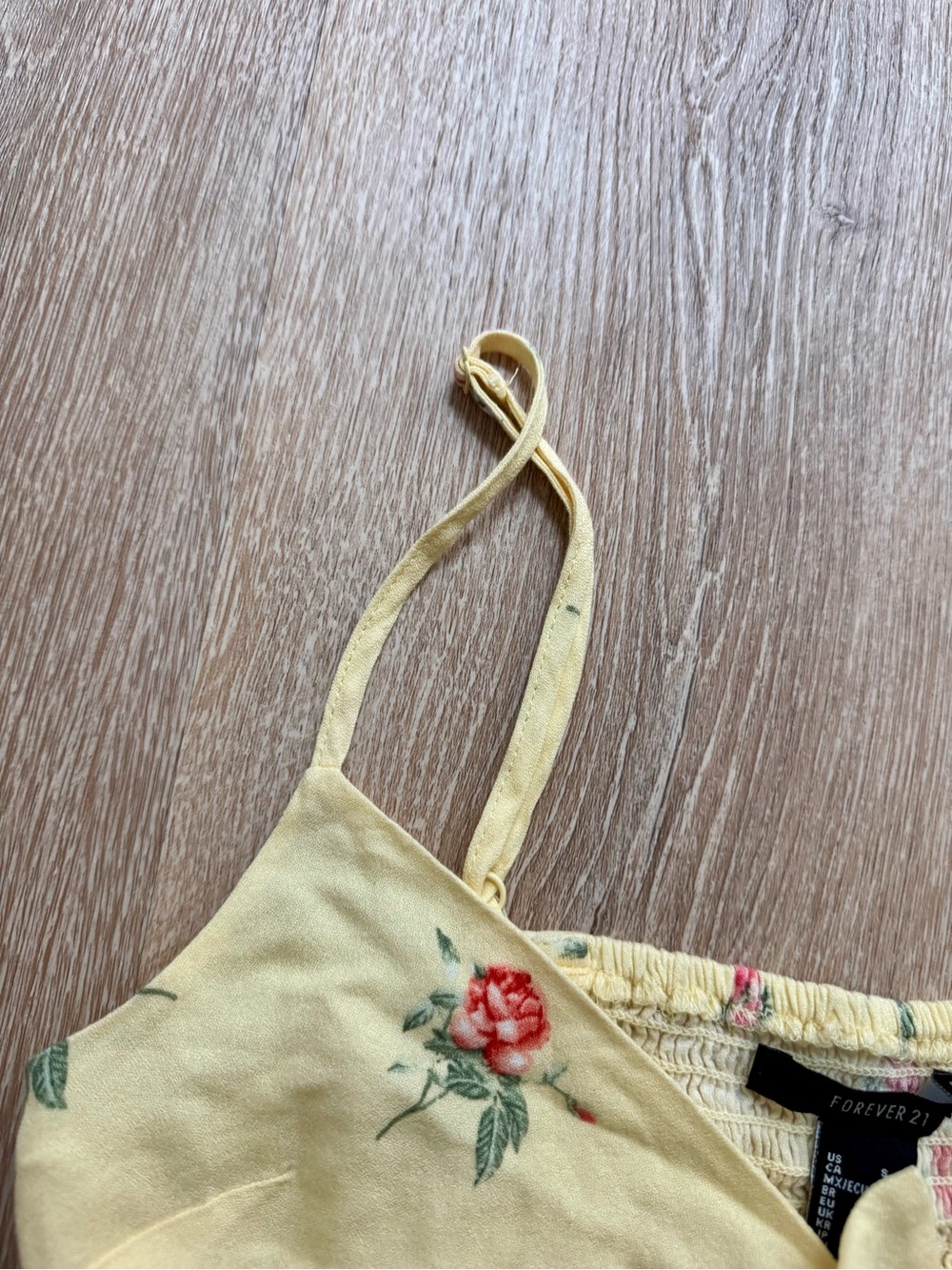 Forever 21 Yellow Floral Tie-Front Camisole - Picture 4 of 5